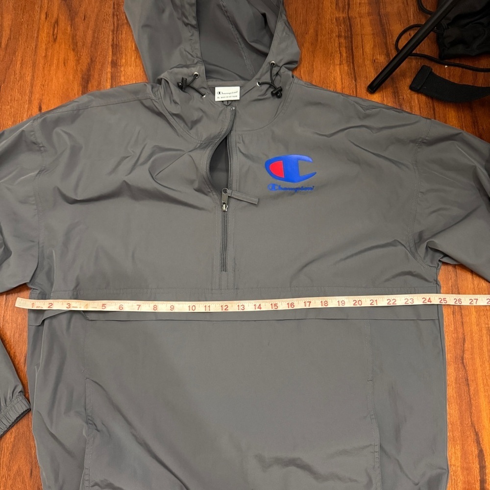 Champion Windbreaker 1/4 Zipper Pullover Jacket XL - Picture 6 of 8